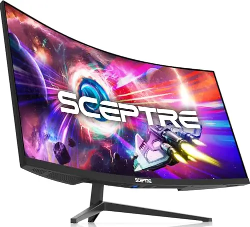 Sceptre 34-inch curved ultrawide monitor with gaming-inspired back lighting