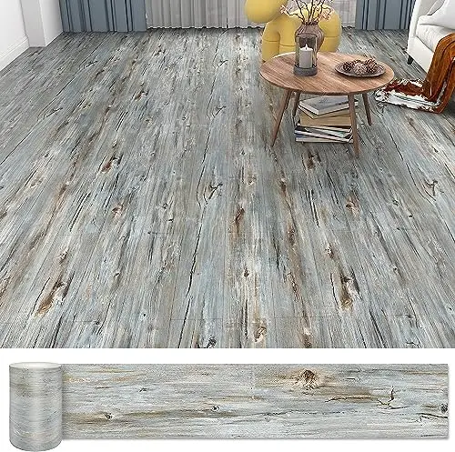 LAREKO waterproof peel and stick wood plank vinyl flooring tiles