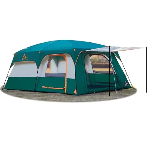 KTT extra large 14 person family cabin tent with multiple rooms