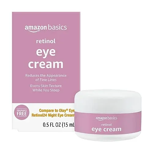 Amazon Basics Retinol Eye Cream in simple packaging