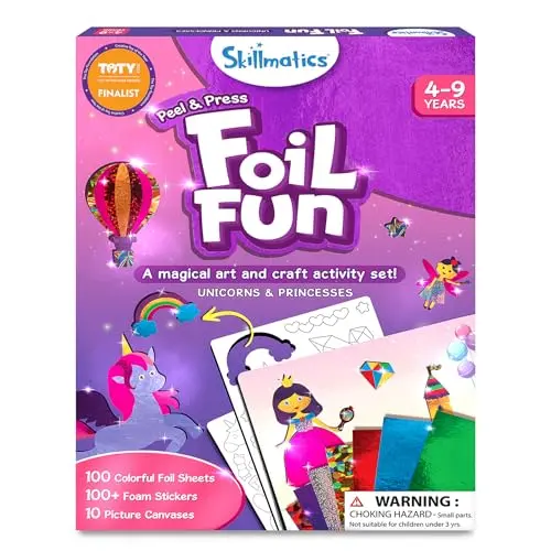 Skillmatics Foil Fun kit with unicorn and princess themes