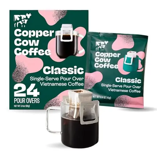 Copper Cow Coffee pour over single-serve pouches