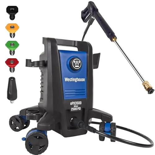 Westinghouse ePX3500 electric pressure washer with steel wand