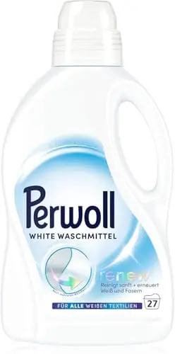 Perwoll Renew White liquid detergent for white laundry care