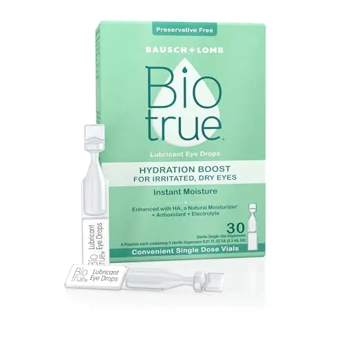Biotrue Hydration Boost preservative-free eye drops with hyaluronan