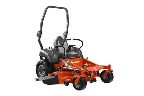 Husqvarna MZ61 zero turn mower with 61-inch cutting deck and roll-over protection system