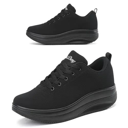 RUIDENG women's rocker bottom work shoes