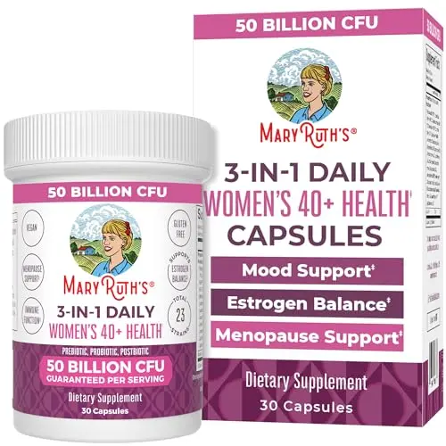 MaryRuth's 3-in-1 Daily Health 40+ Probiotics capsules