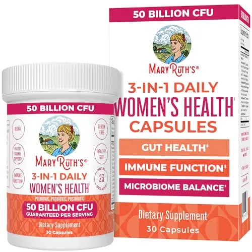 MaryRuth's 3-in-1 Daily Health Probiotics for Women capsules