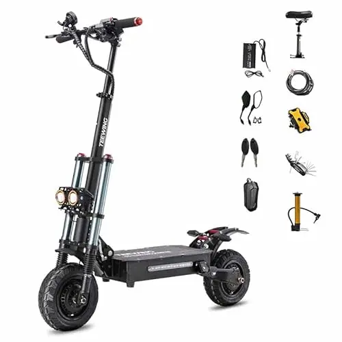 Teewing X5 electric scooter with dual motors and high weight capacity