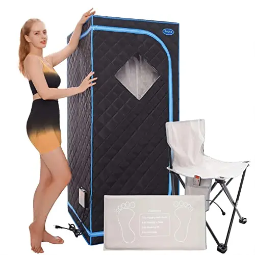 SALUSHEAT one-person portable infrared sauna tent with remote