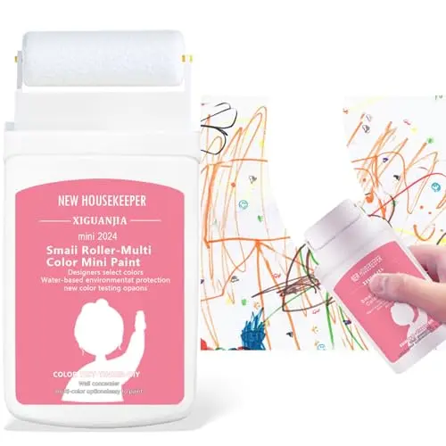 AUOMLVH white paint touch-up kit with roller for wall repairs