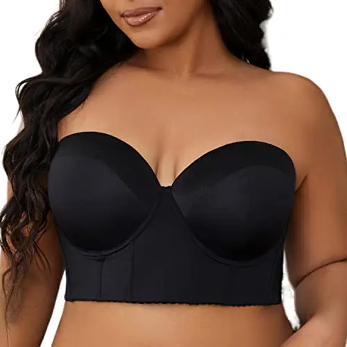 SEA BBOT longline strapless bustier bra with back smoothing effect