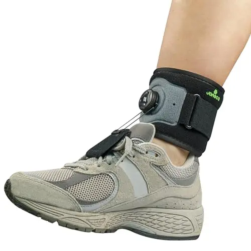 JOMECA reel-adjust drop foot brace with dial for dorsiflexion control