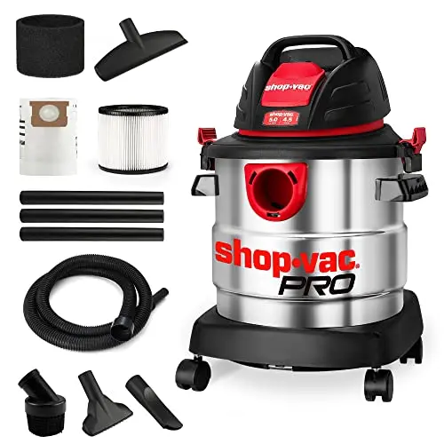 Shop-Vac 5 gallon portable shop vacuum with stainless tank for dust collection