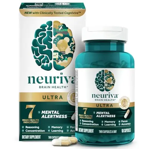 NEURIVA Ultra brain supplement bottle with capsules