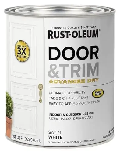 Rust-Oleum Advanced Dry Door and Trim Paint in satin white