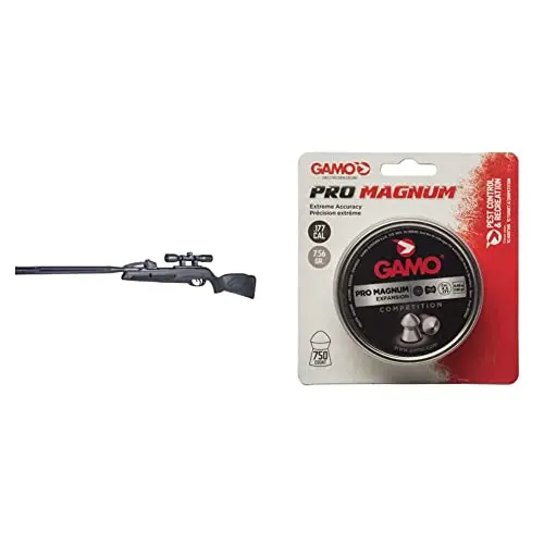 Gamo Swarm Whisper .177 caliber air rifle in black with pellets