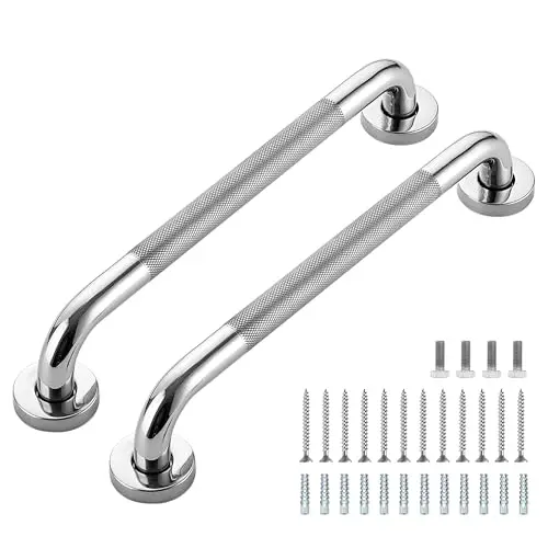 Ravinte Hardware polished nickel grab bars set