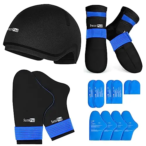 SuzziPad Ice Pack Stress Relief Cap and Accessories product image