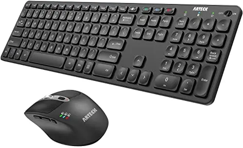 Arteck universal multi-device Bluetooth keyboard and mouse set