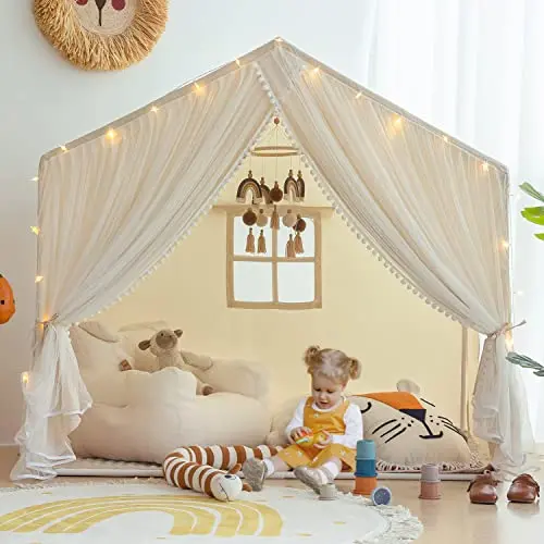 Sherilyn princess castle play tent with padded mat