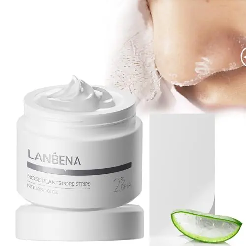 LANBENA nose pore strips package with applicator brush