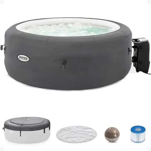 INTEX SimpleSpa inflatable hot tub with insulated cover
