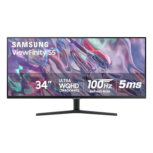Samsung 34-inch ultrawide curved monitor for multitasking