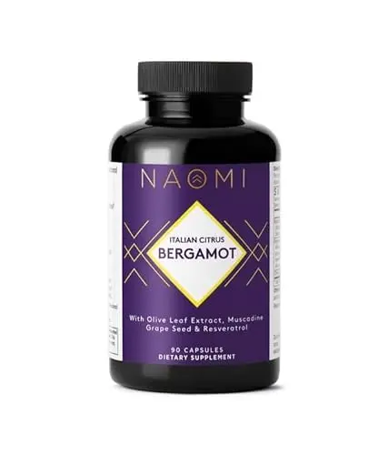 NAOMI citrus bergamot with resveratrol supplement bottle