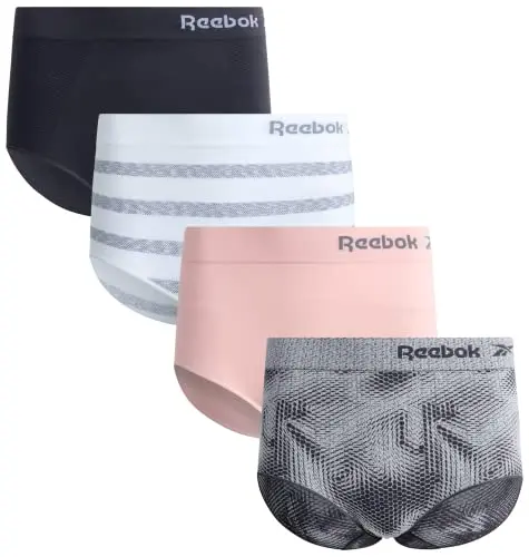 Reebok womens briefs seamless high-waisted underwear