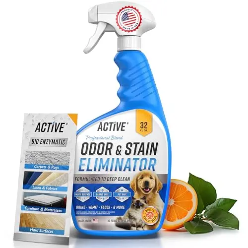 ACTIVE pet stain and odor eliminator spray with citrus scent