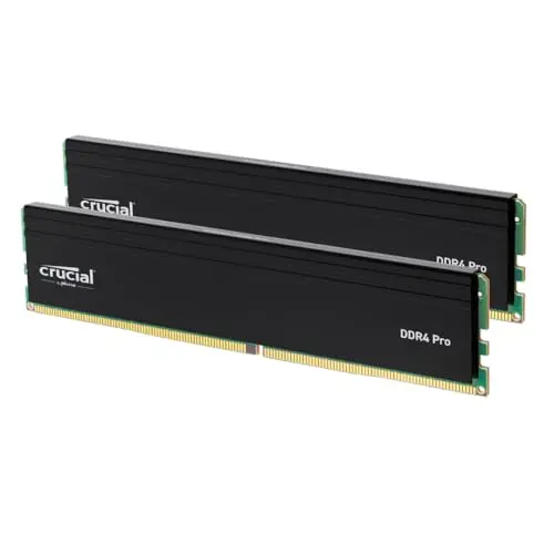 Crucial Pro DDR4 RAM module in black design