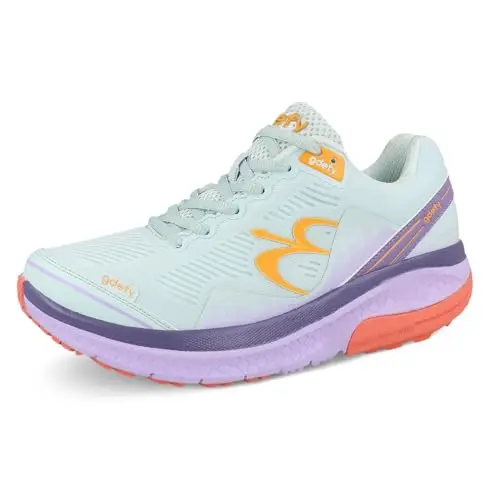 G-DEFY Mighty Walk orthopedic walking shoe showing roomy toe box and supportive design