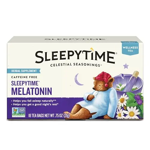 Celestial Seasonings Sleepytime Plus Melatonin tea box