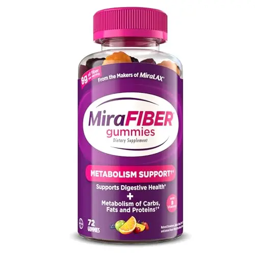 MiraFIBER gummies from MiraLAX in mixed fruit flavor