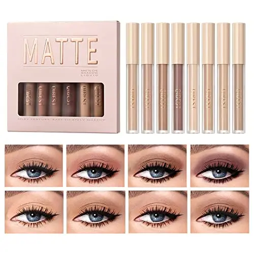 MAEPEOR Matte Liquid Eyeshadow in 8 neutral naked colors