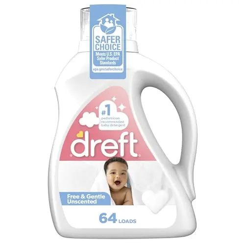 Dreft unscented baby laundry detergent for sensitive skin