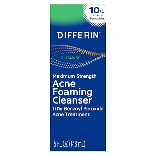 Differin Acne Face Wash with 10% benzoyl peroxide foam