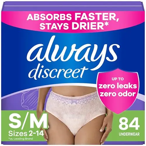 Always Discreet women's disposable incontinence underwear