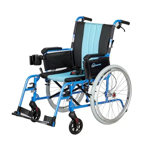 ENCAREFOR 13-pound ultra lightweight wheelchair with travel bag