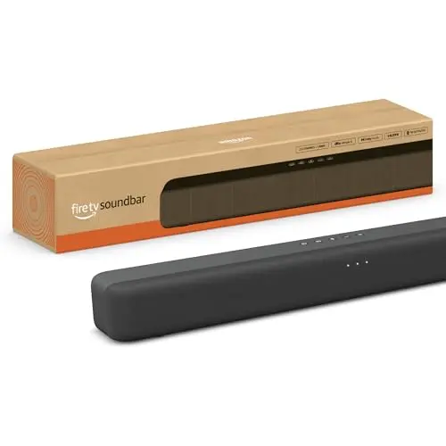 Amazon Fire TV Soundbar compact design with DTS Virtual:X