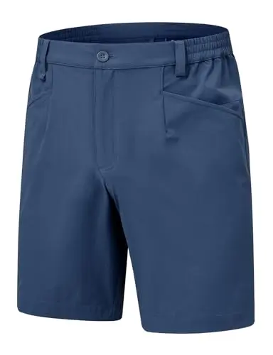 Rdruko men's stretch golf shorts showing water-repellent fabric and elastic waist