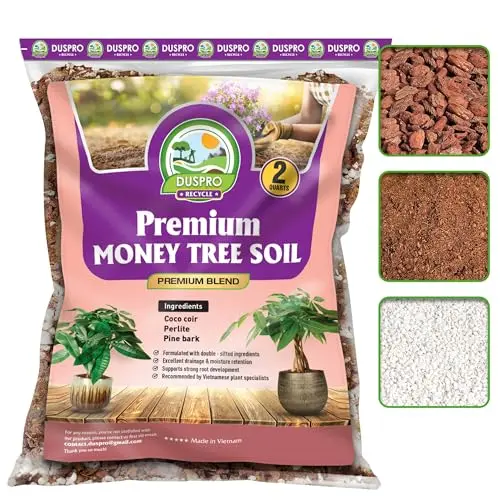DUSPRO Money Tree Soil with coco coir and perlite mixture