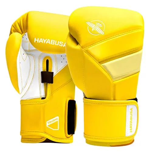 Hayabusa T3 boxing gloves with dual closure system and splinted wrist support