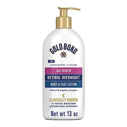 Gold Bond Age Renew Retinol Overnight Lotion bottle
