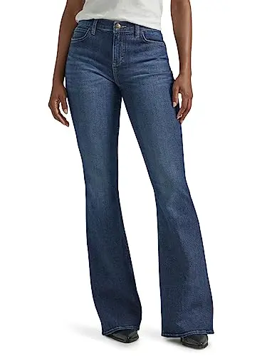 Lee Legendary Flare Jeans with wide leg opening and stretch denim