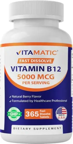 VITAMATIC Vitamin B12 5000 mcg fast dissolve tablets