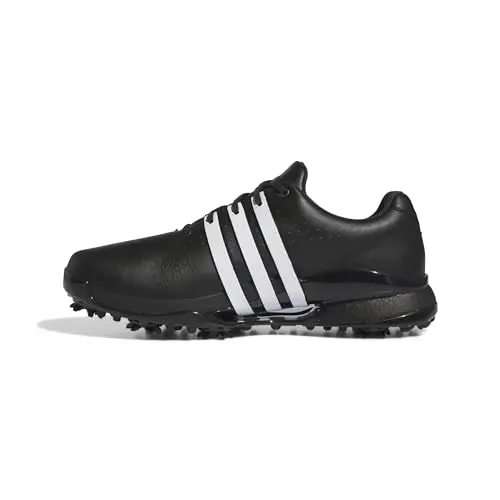 adidas Tour360 24 golf shoes in core black and white