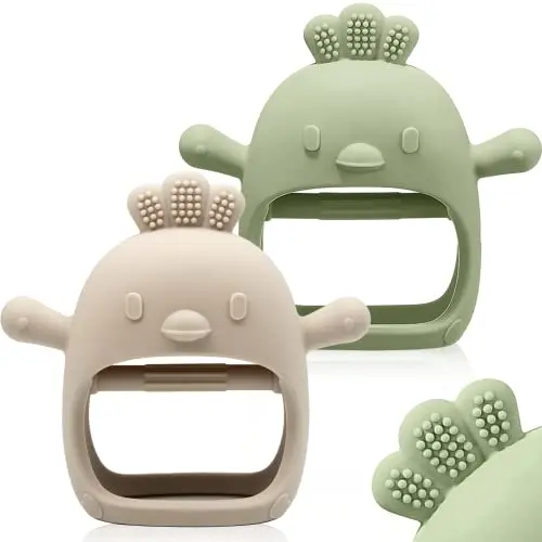 ChooKaChoo silicone teething mitten for babies